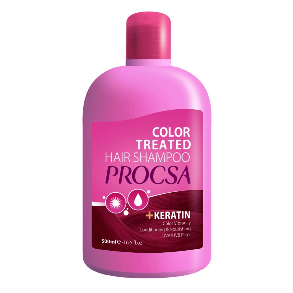 Procsa Shampooing Protection Couleur pour Cheveux Colorés, 500 ml