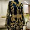 Robe Kurde Radieuse avec Broderie de Bijoux – Mélange Intemporel de Tradition et de Glamour