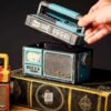 Cendrier en céramique en forme de radio – Accessoire de fumeur unique et stylé