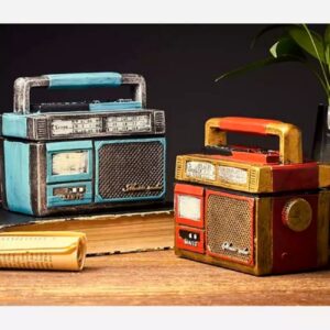 Cendrier en céramique en forme de radio – Accessoire de fumeur unique et stylé