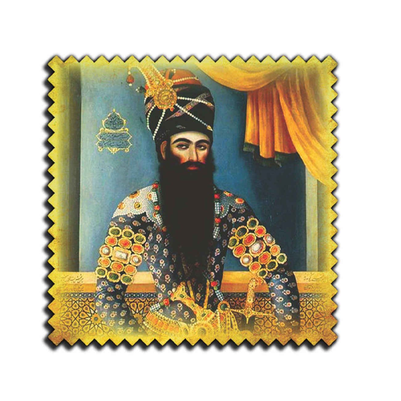 Art persan riche sur sous-verre en bois pour votre maison (Ensemble de 6)