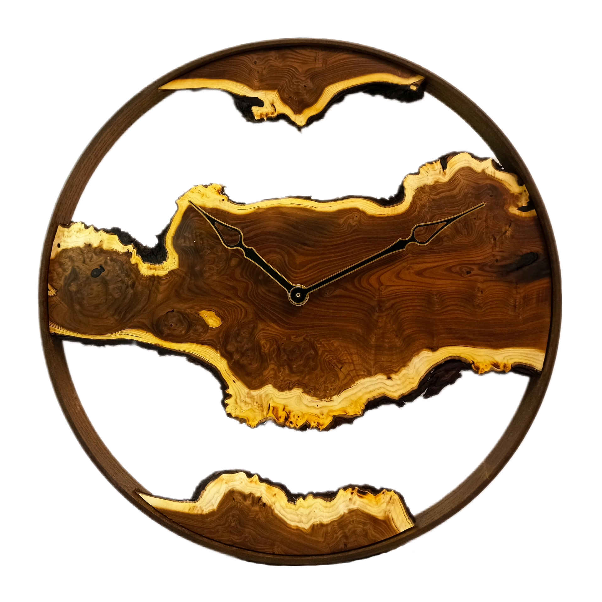 Horloge Murale en Bois Rustique - Décoration Maison Écologique