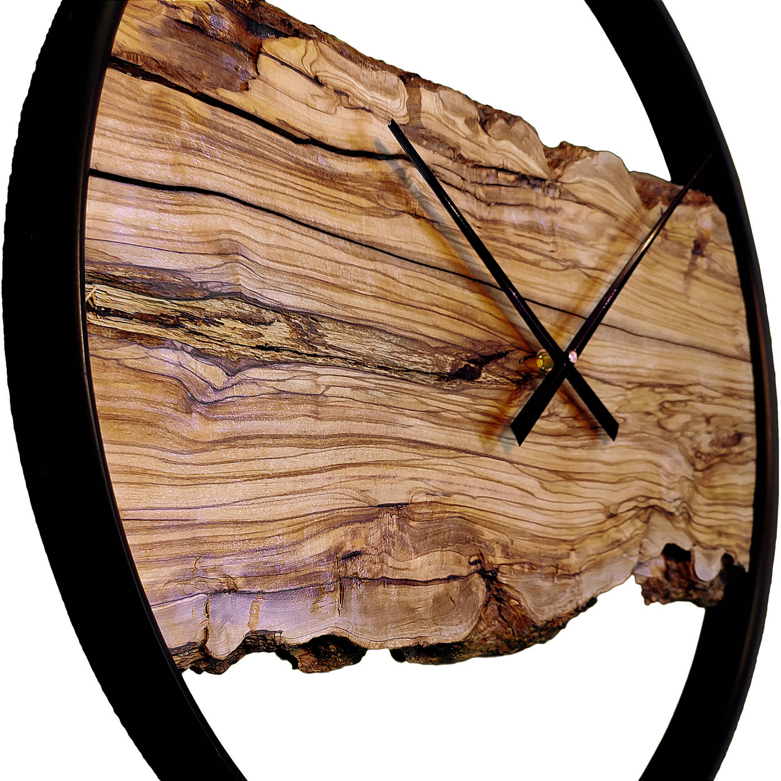 Horloge Murale en Bois Rustique Artisanale Écologique pour Toute Pièce