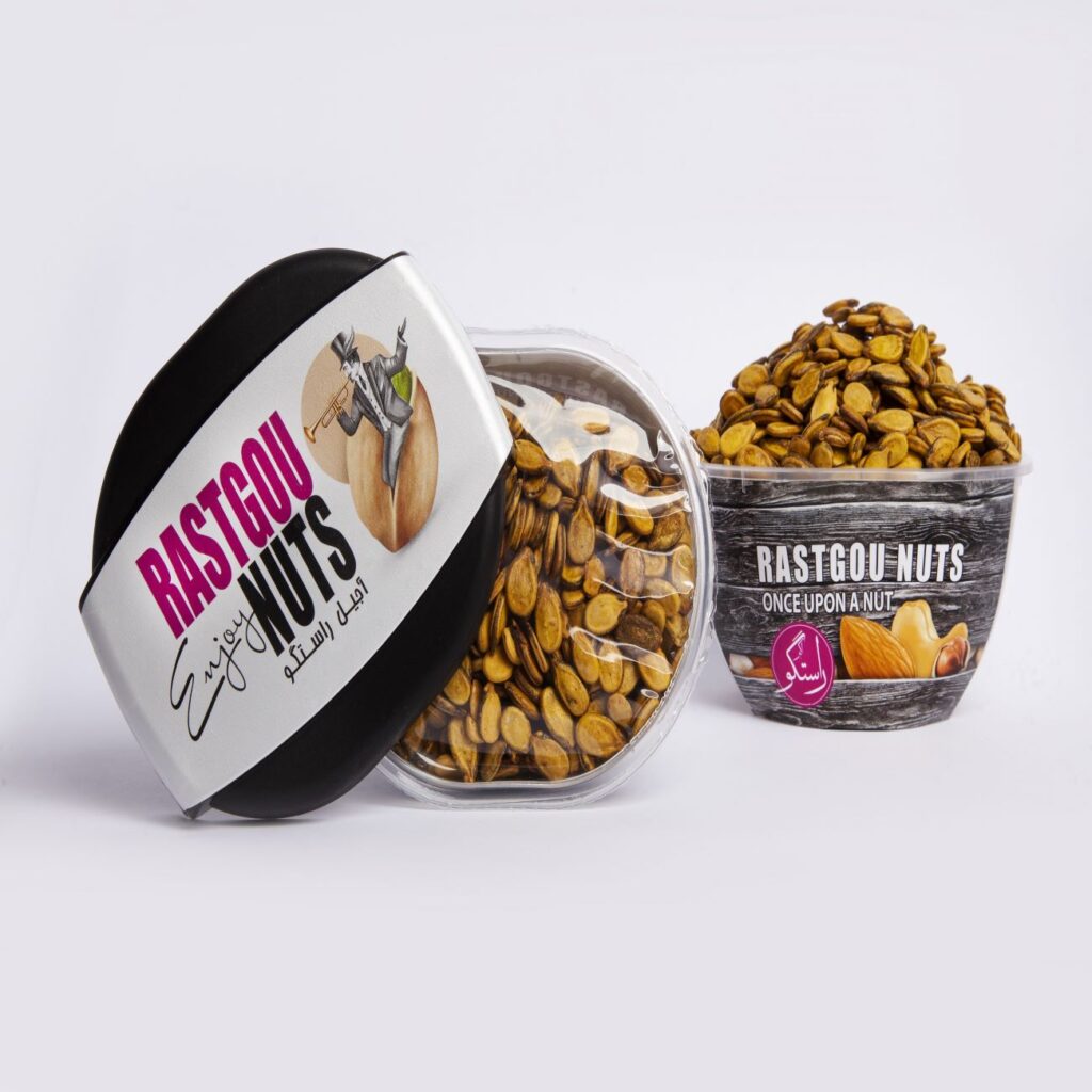 Snack de graines de pastèque jaunes grillées et salées Akbar Rastgu - 470 g