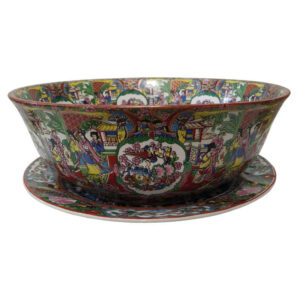 Assiette et bol en céramique – Motif floral et oiseau, compatible micro-ondes et lave-vaisselle