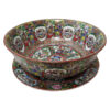 Assiette et bol en céramique - Motif floral et oiseau, compatible micro-ondes et lave-vaisselle