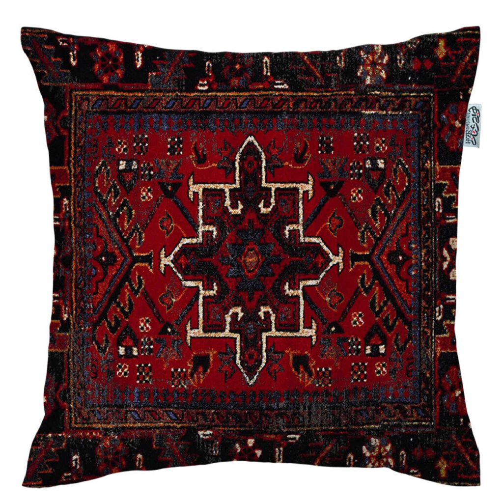 Housse de Coussin Époustouflante - Design Suzani Rouge Persan Imprimé (X2)