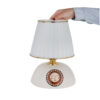 Lampe de table élégante en céramique avec motif décoratif – illuminez votre maison avec de l’art
