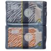 Gant de bain traditionnel persan pour adultes - Motif rayé, idéal pour éliminer les cellules mortes (5x)