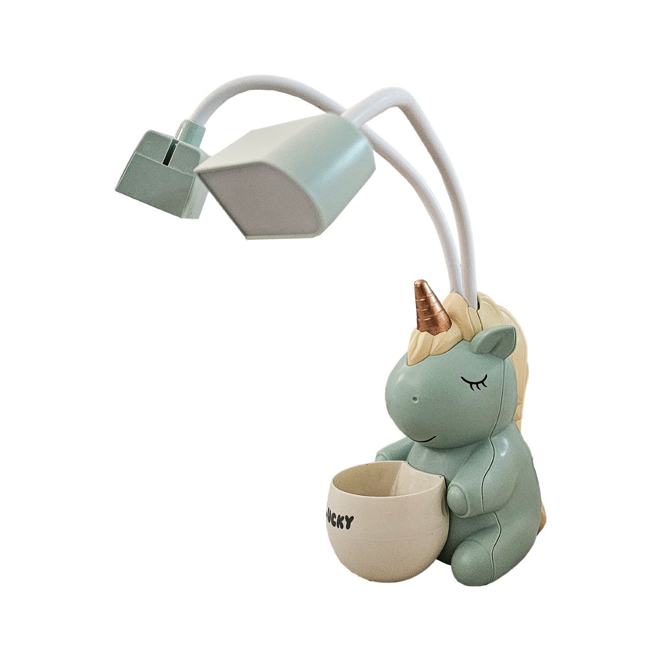 Lampe de bureau licorne avec organiseur intégré – idéale pour l’étude et la décoration de chambre