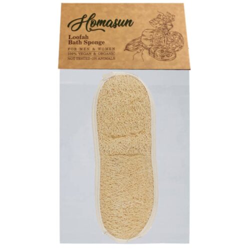 Éponge de bain loofah végane pour le visage et le corps – Exfoliant naturel pour une peau lisse et saine (2x)