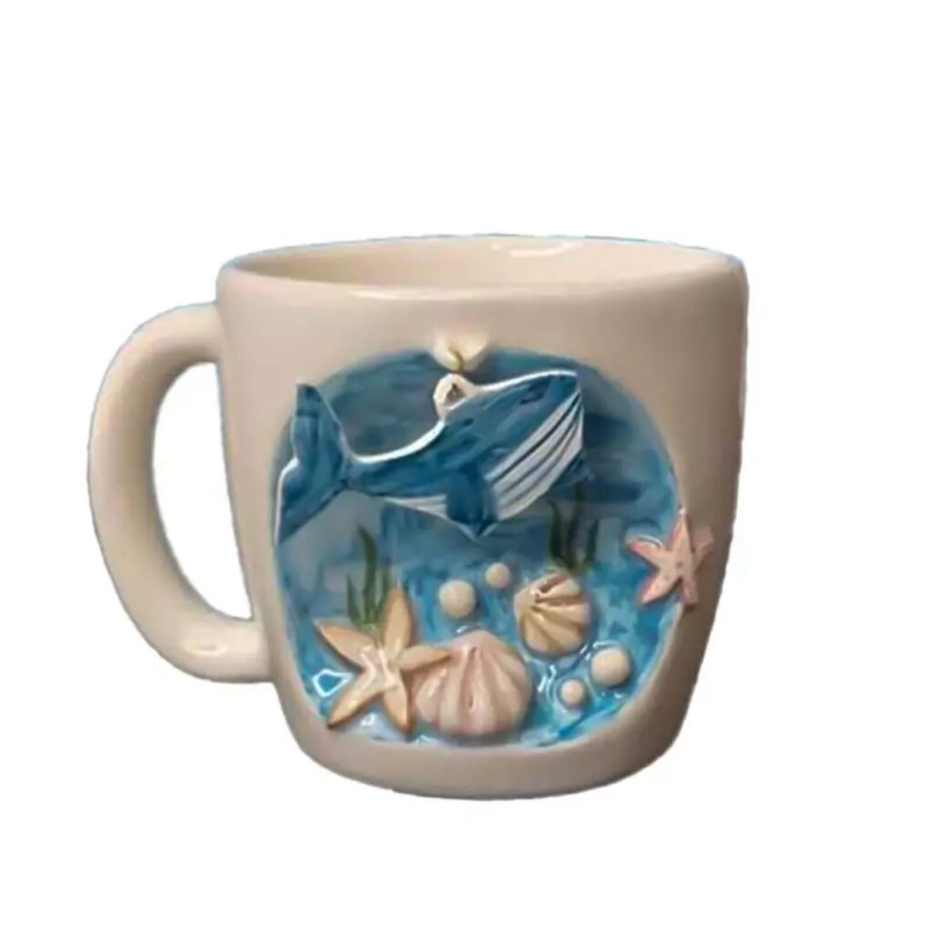 Mug en céramique fantaisie figurine Baleine Un récipient majestueux et unique inspiré de l'océan