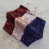 Masque de soirée pour femme – Design élégant avec sequins en différentes couleurs