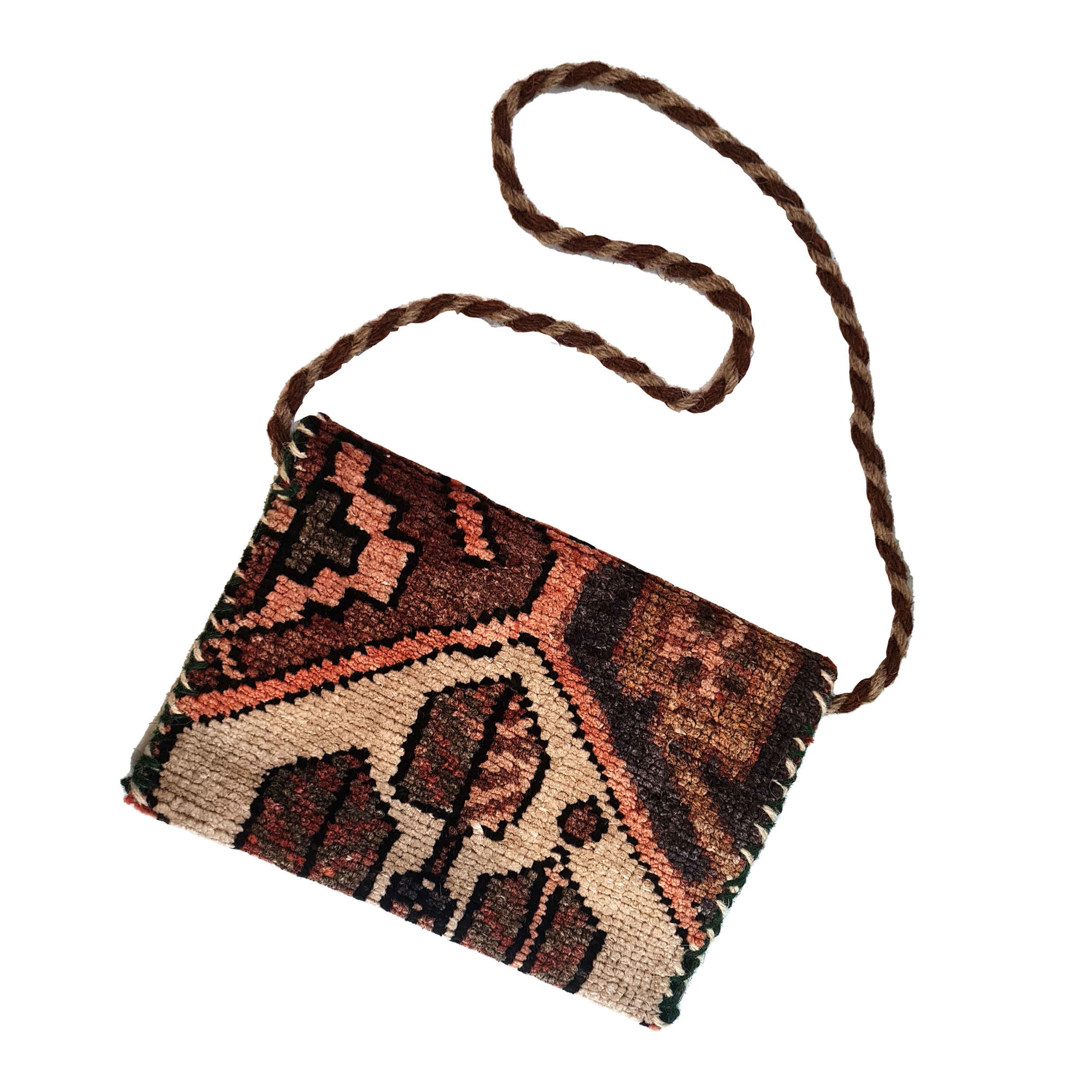 Sac Bandoulière Kilim pour Femme – Motif Traditionnel Carré