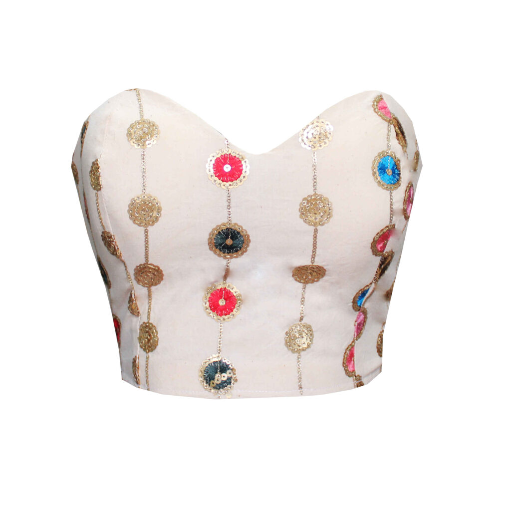 Top cami en lin pour femmes avec broderie de sequins