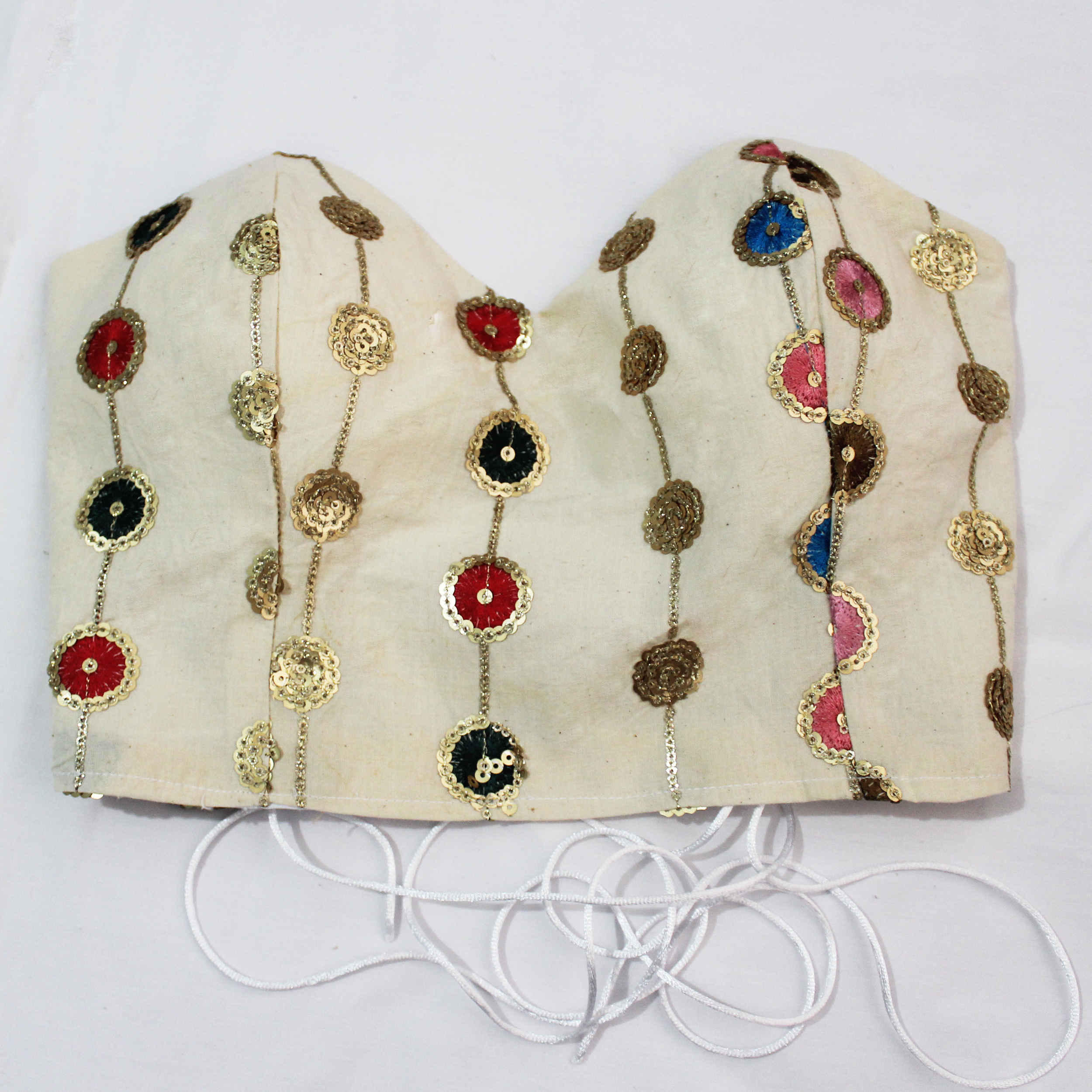 Top cami en lin pour femmes avec broderie de sequins