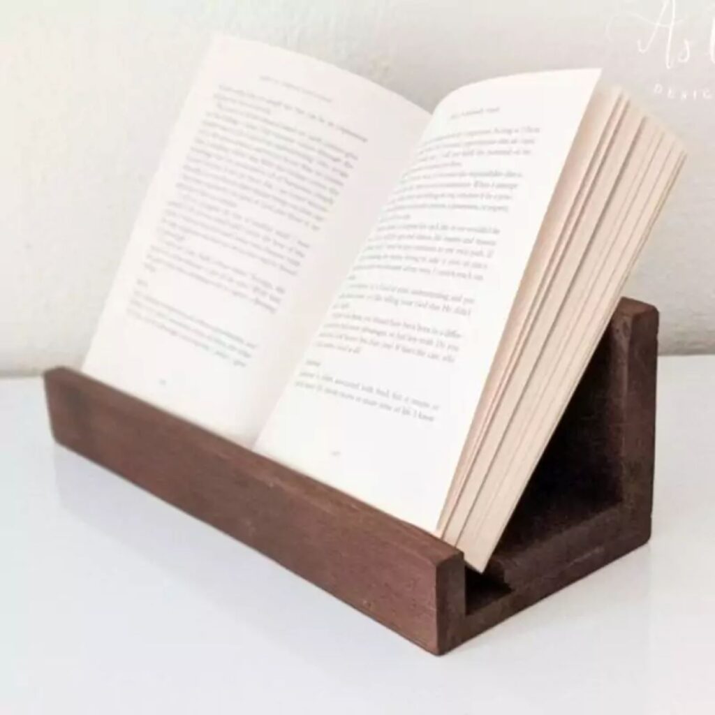 Support à livres en bois pour la lecture – Solution de bureau élégante et ergonomique