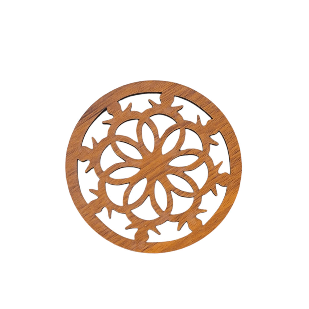 Sous-verre en bois – Protection élégante et durable pour vos boissons (Pack de 6)