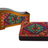 Sous-verres en bois avec design iranien authentique - Inspiré du tapis (6 pièces)