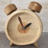 Horloge de Bureau en Bois - Style Minimaliste - Parfaitement Conçue pour un Bureau Chic