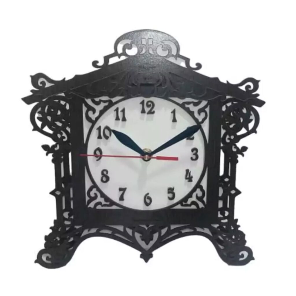 Horloge de Bureau en Bois - Style Persan Classique - Élégance Intemporelle