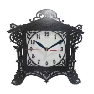 Horloge de Bureau en Bois – Style Persan Classique – Élégance Intemporelle