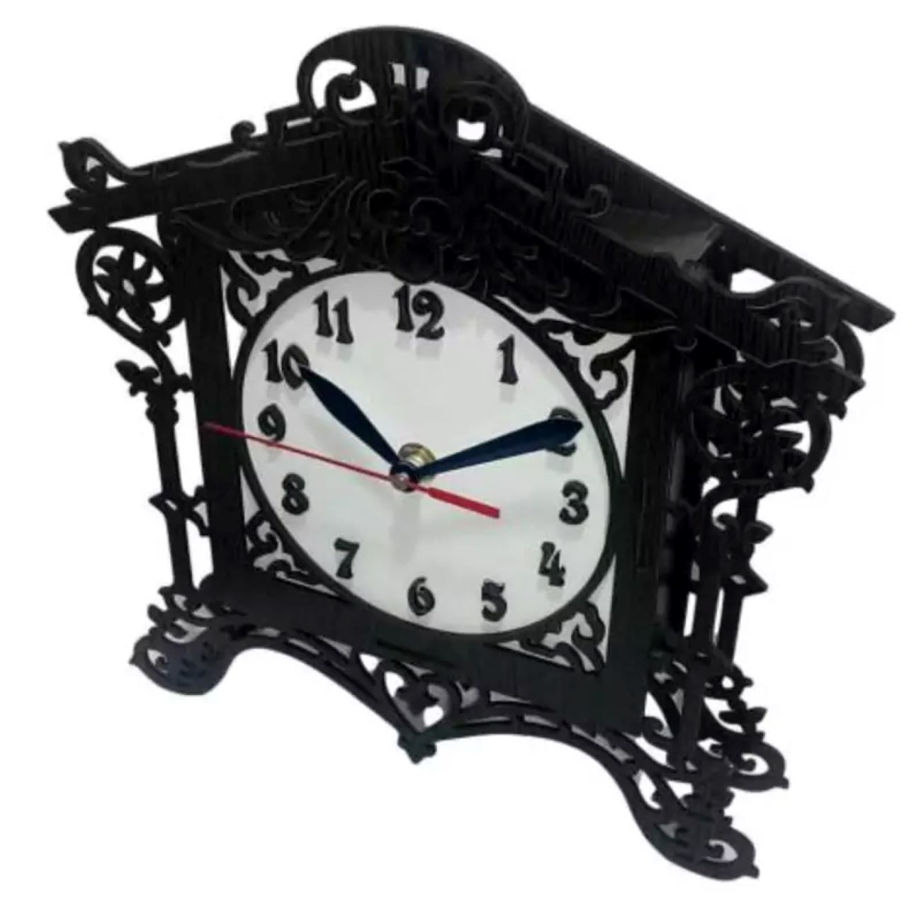 Horloge de Bureau en Bois – Style Persan Classique – Élégance Intemporelle