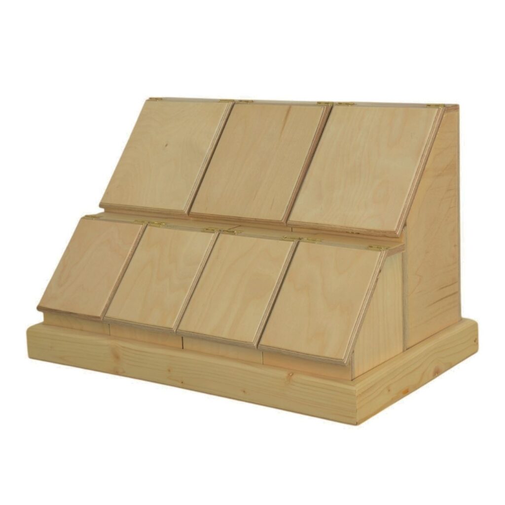 Étagère de rangement à épices en bois en 2 couleurs - Organisation élégante et fonctionnelle pour votre cuisine