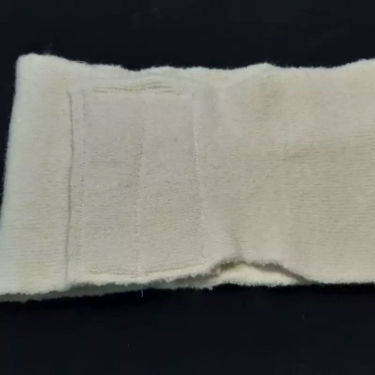 Bande abdominale en laine - Matériau doux et sans odeur en laine de mouton Merino blanche