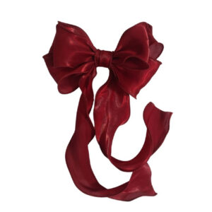 Ruban en Satin pour Cheveux pour Femmes avec Nœud Long pour Tous Types de Coiffures