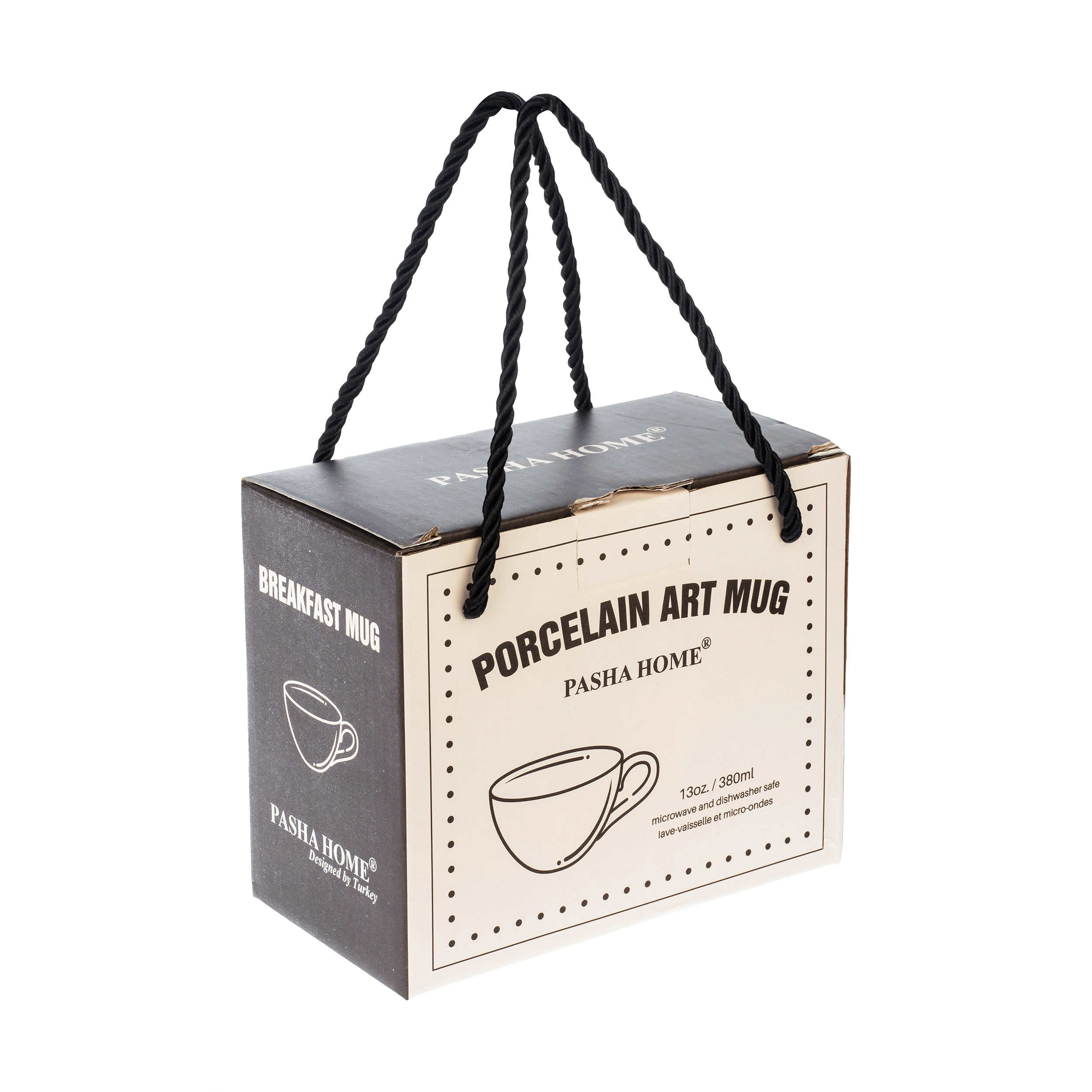 Tasse en céramique artistique – Pour art latte cappuccino, tasse de barista