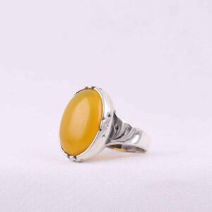 Bague authentique Sharaf al-Shams avec motif géométrique pour homme