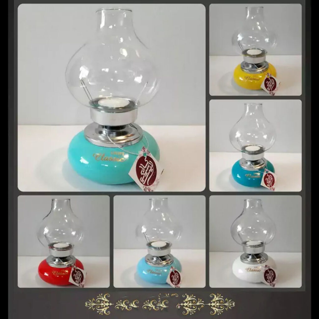 Porte-bougie en céramique – Style lampe à huile traditionnelle