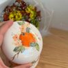 Bol à sucre en céramique avec couleurs douces et design floral élégant