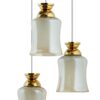 Suspension chic en grappe avec globes en verre clair de haute qualité