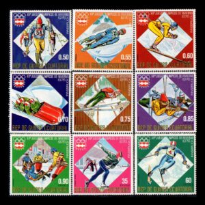 Timbres commémoratifs – Modèle Autriche, lot de 9 pièces