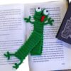 Marque-pages au crochet – En forme de grenouille – Fait main – Lot de 2