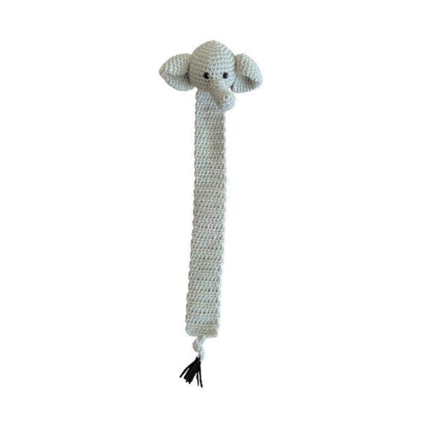 Marque-pages au crochet – Inspirés d’un éléphant – Pour les amateurs de lecture – Lot de 2