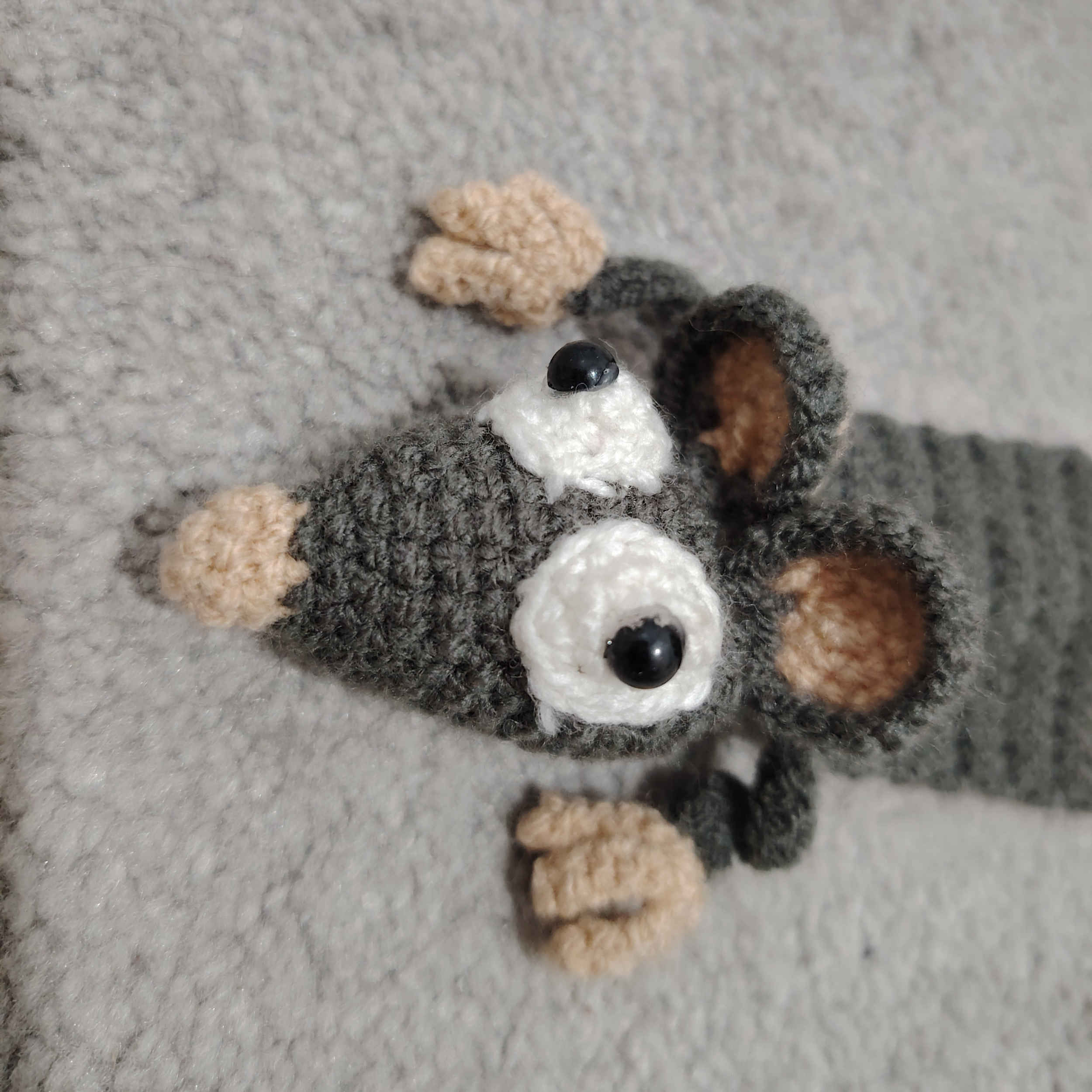 Marque-pages au crochet – Forme de souris – Fait main – Lot de 2