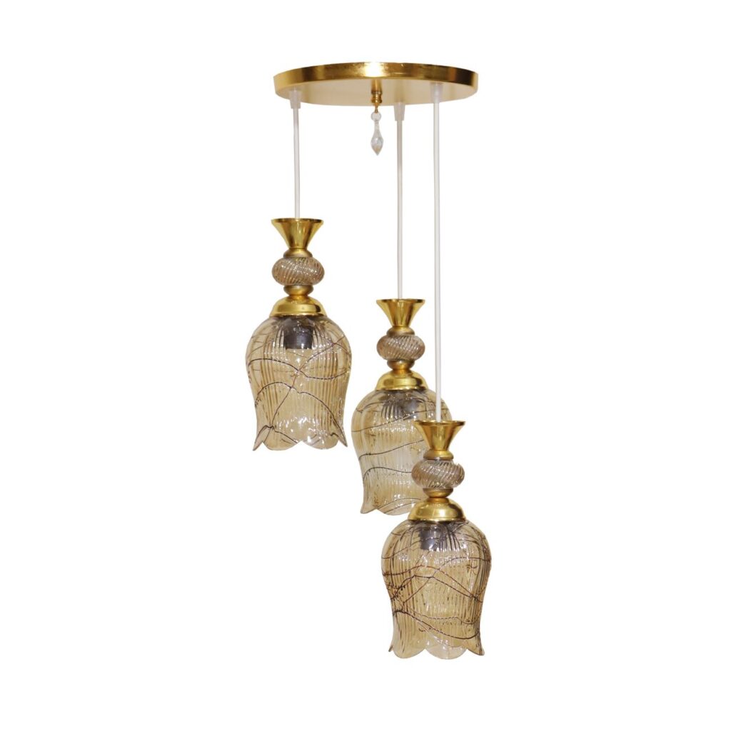 Suspension plafonnier en grappe de cristal – pour des intérieurs contemporains