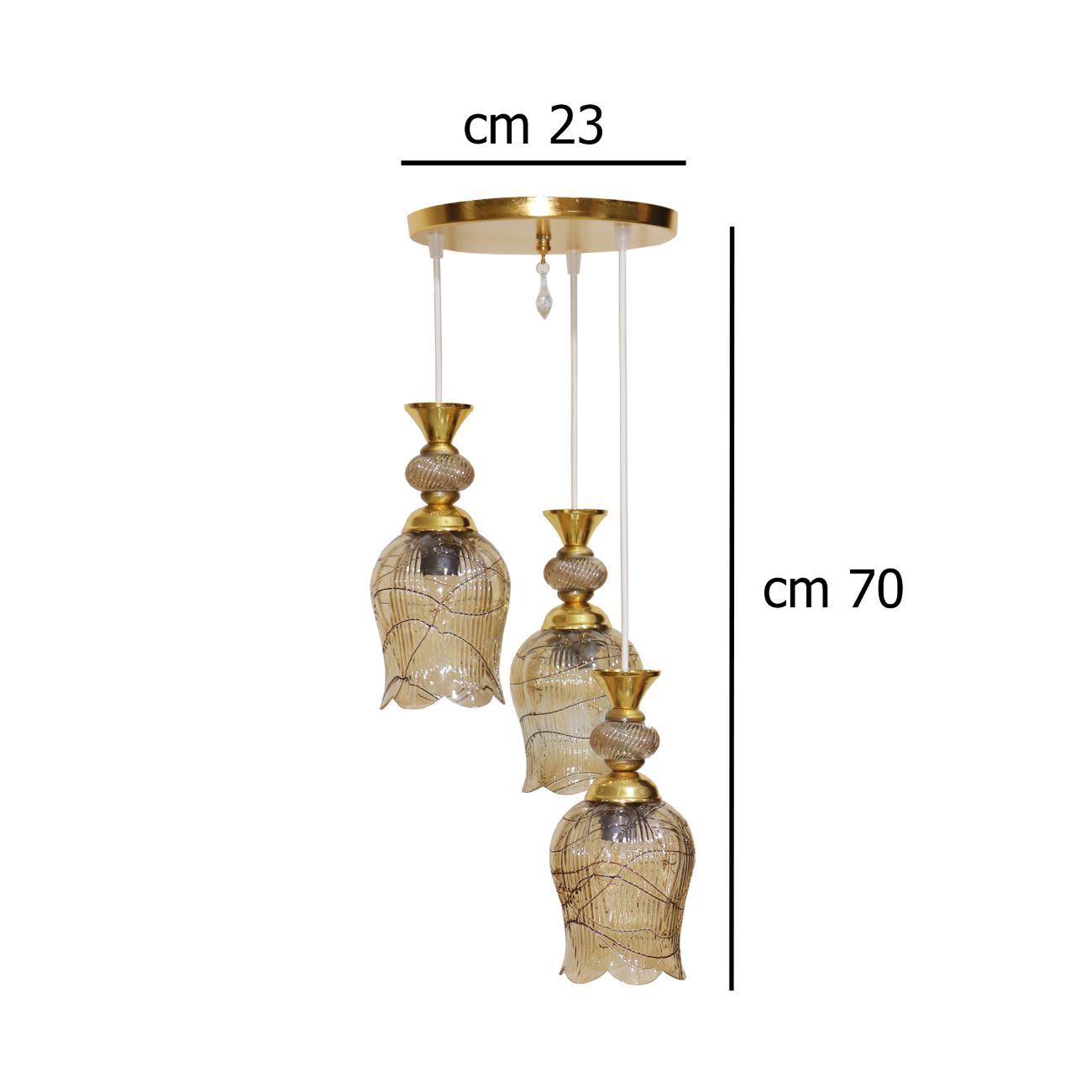 Suspension plafonnier en grappe de cristal – pour des intérieurs contemporains
