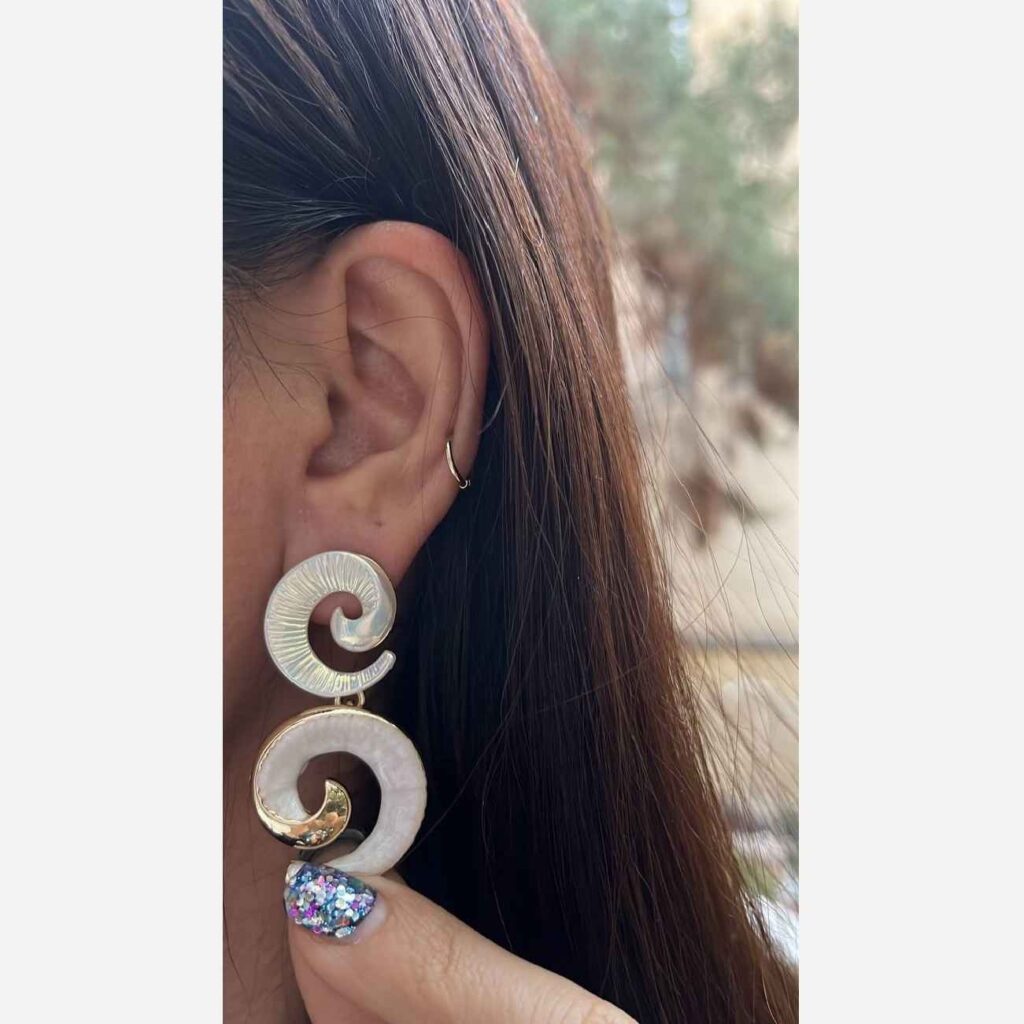 Boucles d'oreilles pendantes Minakari à pendentifs ronds évidés pour femmes