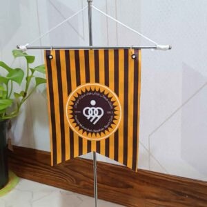 Drapeau de Bureau de l’Équipe de Football Sepahan avec Base en Pierre, Idéal pour la Salle de Bureau