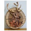 Art en Marqueterie Élégant Fait Main - Cerf, Une Pièce Intemporelle de la Beauté de la Nature