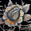 Panneau gravé d'oiseaux et de fleurs - Chef-d'œuvre fait main avec cadre Khatamkari