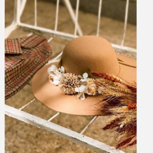 Chapeau Fedora Shapoo avec Motif Floral – Élégance Moderne dans Chaque Détail
