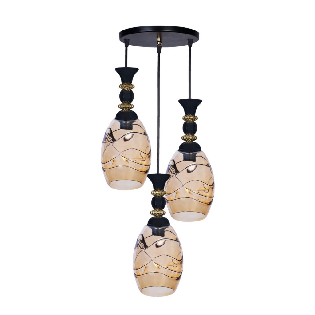 Suspension glamour en grappe de cristal – pour une atmosphère scintillante