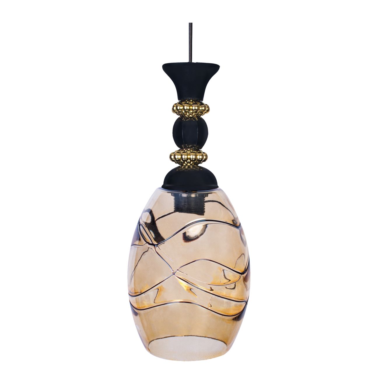 Suspension glamour en grappe de cristal – pour une atmosphère scintillante