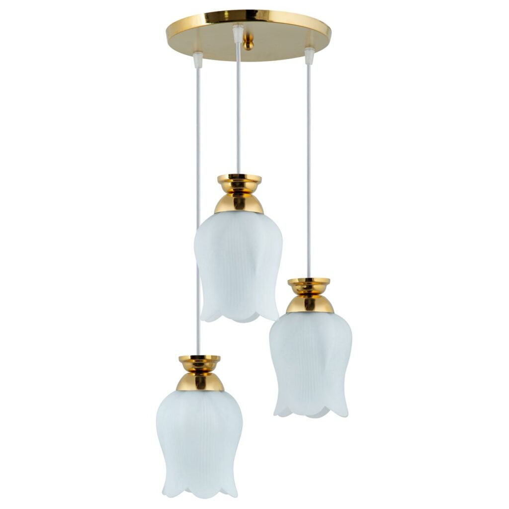 Suspension plafonnier en grappe de verre – éclairage chic pour votre espace