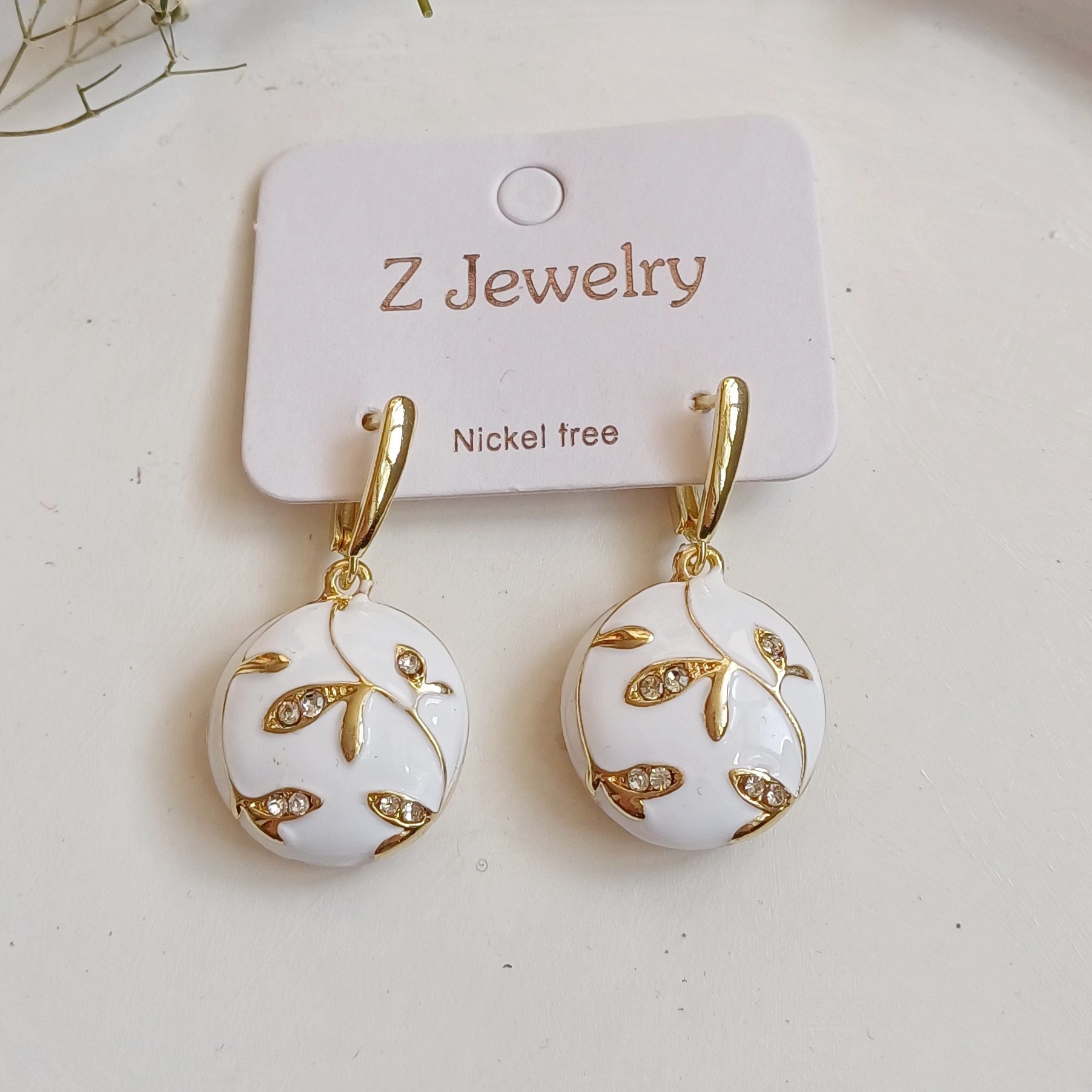 Boucles d’oreilles artisanales Minakari Pendantes Floraison – Élégantes et uniques